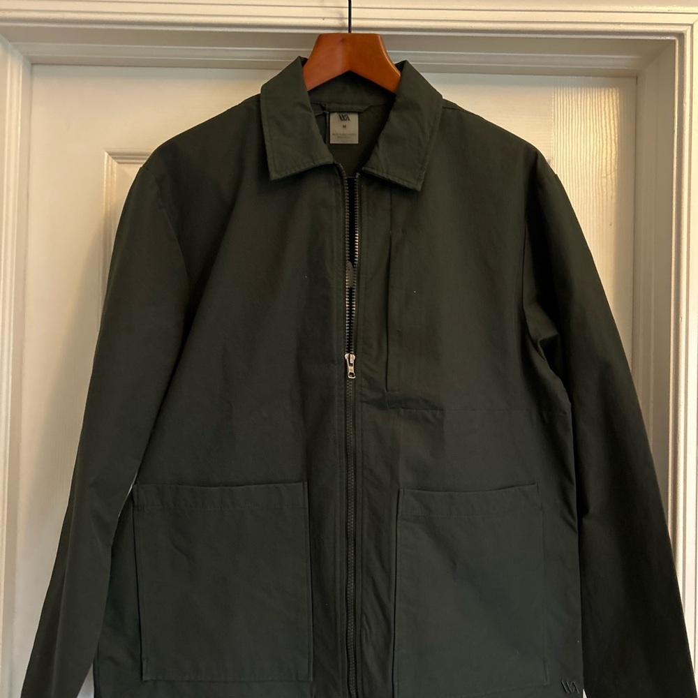 VRST Men's Olive Green Zip-Up Jacket